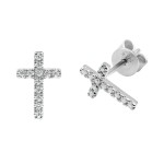Cross - Kreuz Ohrringe - Silber 925