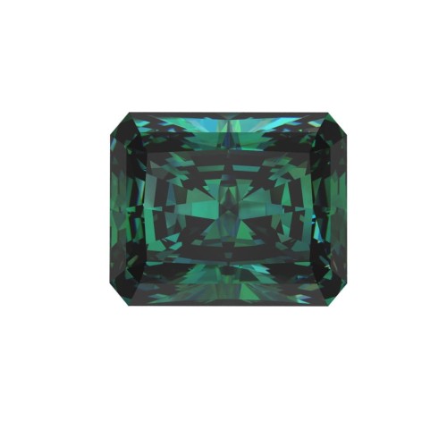 Moissanite / Radiant / Zielony / VVS1