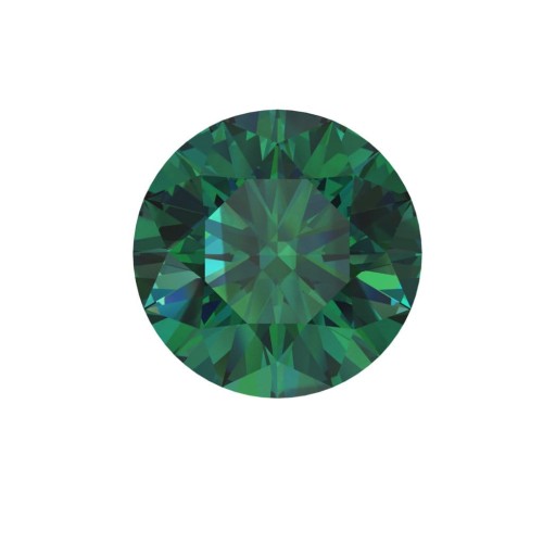 Moissanite /Okrągły/ Zielony / VVS1