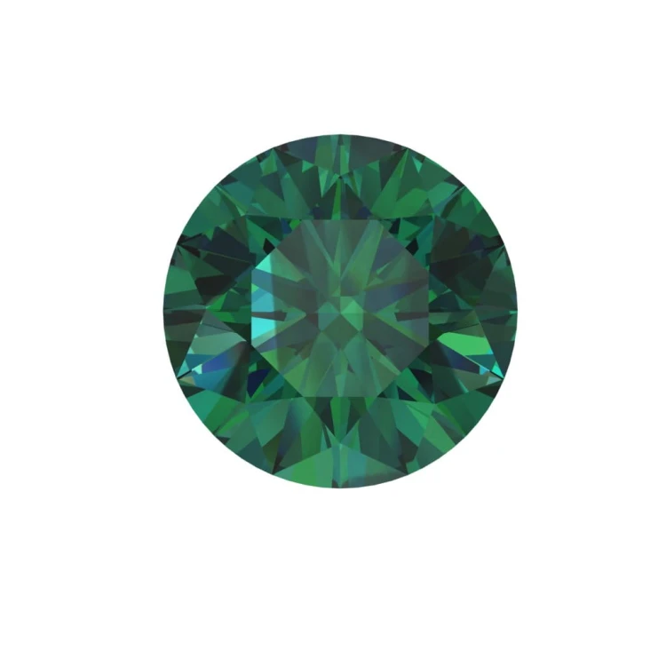 Moissanite /Okrągły/ Zielony / VVS1