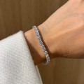 4-Zinken Moissanit Tennisarmband 4mm