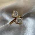 Ring mit Moissaniten Nova: Duett