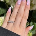 Ehering mit Moissaniten ca. 1,5ct Endless - Silber 925