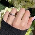Ehering mit Moissaniten ca. 1,5ct Endless - Silber 925