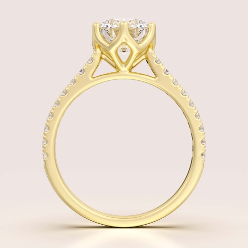 Verlobungsring-Halo-Flora-Moissanit-1,5ct-Brillantschliff-Frontansicht-Gelbgold-Hariets.jpg