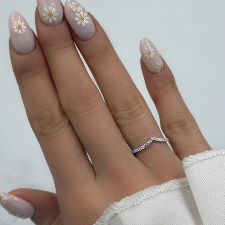 Aurora V Ring mit Moissaniten 0,2 ct - 14k Gold