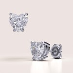 Mehrfachmoissanit Ohrringe in Kleeblattform - Silber 925 (1)
