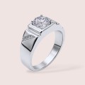 Siegelring mit 1ct Moissanit - Silber 925