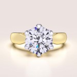 Verlobungsring mit Labordiamant 3ct – Whisper 14k Gold