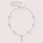 Armband mit Moissaniten Floriss – 925er Silber