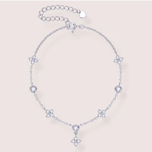 Armband mit Moissaniten Floriss – 925er Silber