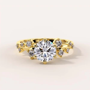 Verlobungsring mit Moissanit – Velaris Gold 585