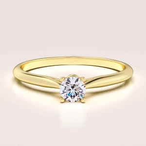 Verlobungsring in 24h mit 0,3 ct Moissanit – Solitaire: Blink aus 14k Gold