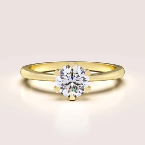 Verlobungsring in 24h mit Moissanit – Solitaire: Antica aus 14k Gold