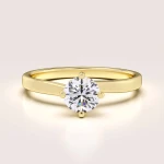 Verlobungsring in 24h mit Moissanit – Solitaire: Bloom aus 14k Gold