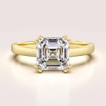 Verlobungsring in 24h im Asscher-Schliff – Dazzle aus 14k Gold