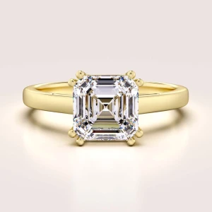 Verlobungsring in 24h im Asscher-Schliff – Dazzle aus 14k Gold