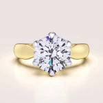 Verlobungsring in 24h mit 3 ct Moissanit – Whisper aus 14k Gold