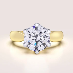 Verlobungsring in 24h mit 3 ct Moissanit – Whisper aus 14k Gold