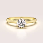 Verlobungsring in 24h Solitaire mit Moissanit – The One® aus 14k Gold