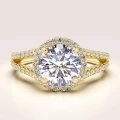 verlobungsring halo moissanit 2ct brillantschliff gelbgold dualrail hariets.jpg